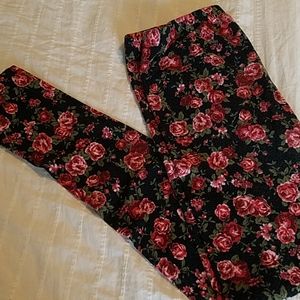 Forever 21 floral print leggings